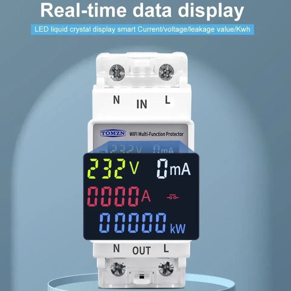 TOMZN TOMPD-63SW WiFi Smart Circuit Breaker with Real-Time Energy Monitoring and App Control