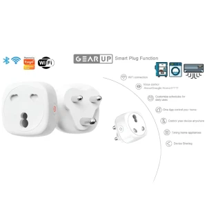 GearUP SP16 (With Energy Monitoring) Tuya Wifi Smart Plug 250V, 16A for Air Conditioner