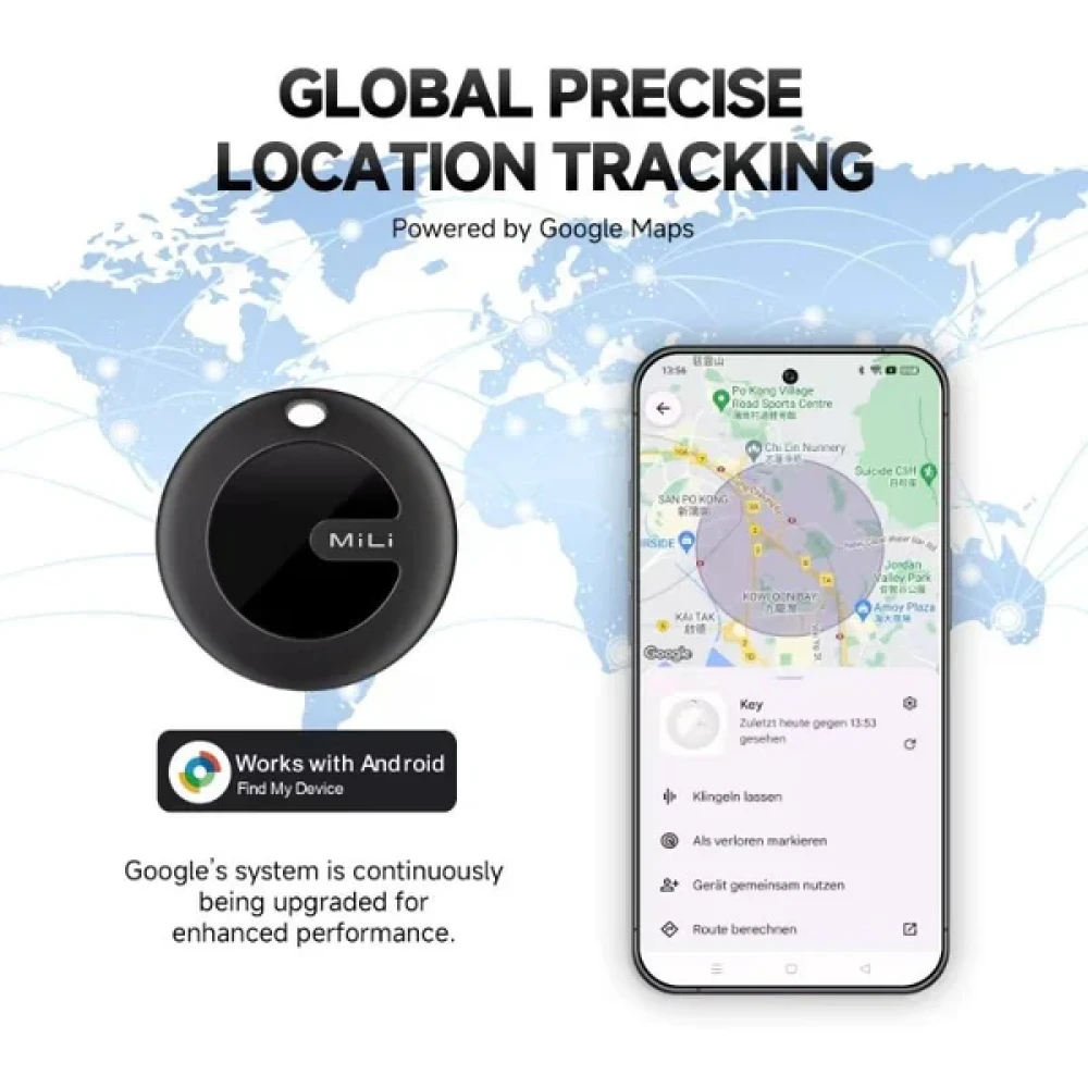 MiLi MiTag Android Location Tracker Device – Compatible with Google’s Find My Device